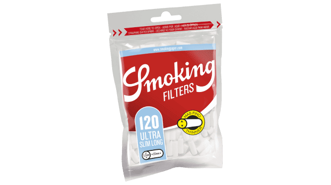 Smoking Brown Ultra Slim Bio Cigarette Filters